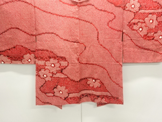 未使用品　本総絞り　流水に花模様絵羽織